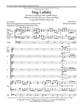 Sing Lullaby SATB choral sheet music cover